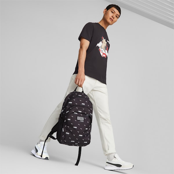 Academy Backpack, PUMA Black-POWER LOGO AOP, extralarge-GBR