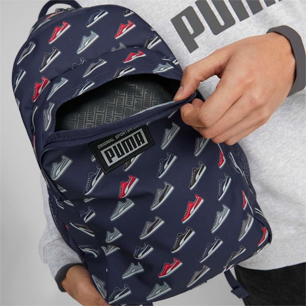 Academy Backpack, PUMA Navy-SNEAKER AOP, extralarge-IND