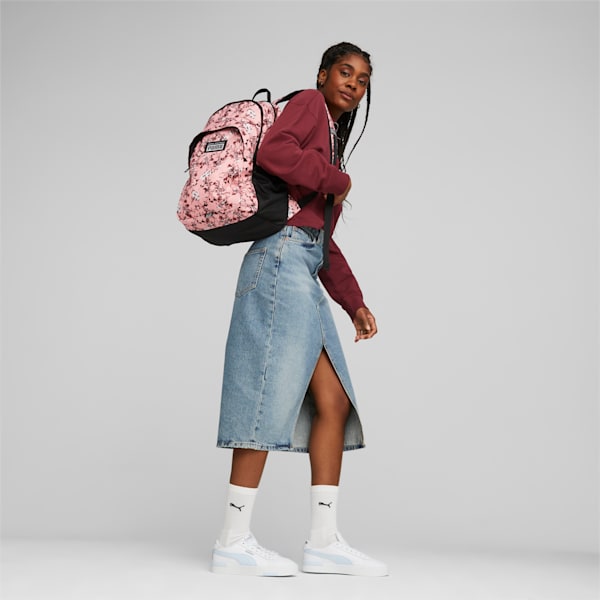 Academy Backpack, Peach Smoothie-Dark Jasper-FLORAL AOP, extralarge-IND