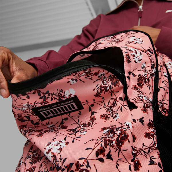 Academy Backpack, Peach Smoothie-Dark Jasper-FLORAL AOP, extralarge-IND