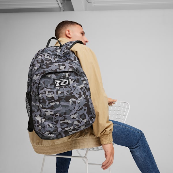 Mochila Academy, Concrete Gray-Camo AOP, extralarge