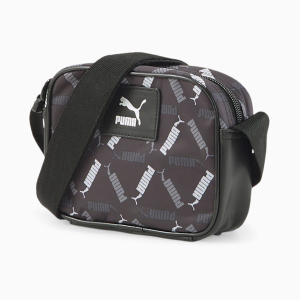 Classics Crossbody Bag, Puma Black-AOP, extralarge