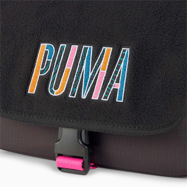 Minibolso estilo mensajero Prime Street, Puma Black, extralarge