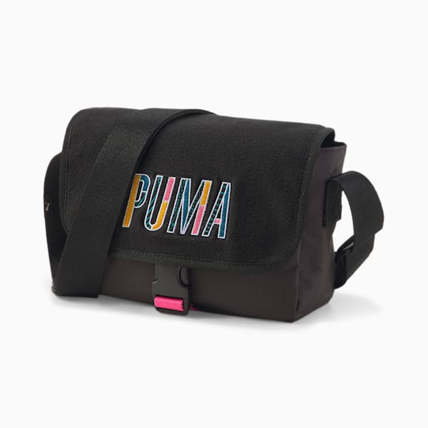 Minibolso estilo mensajero Prime Street, Puma Black, extralarge