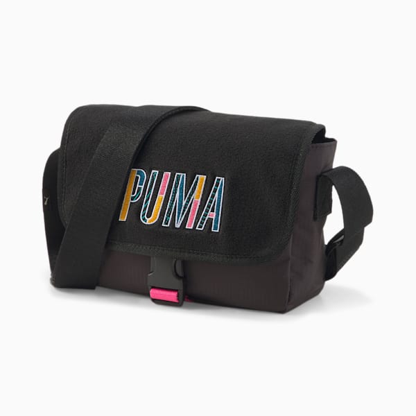 Prime Street Mini Messenger Bag, Puma Black, extralarge