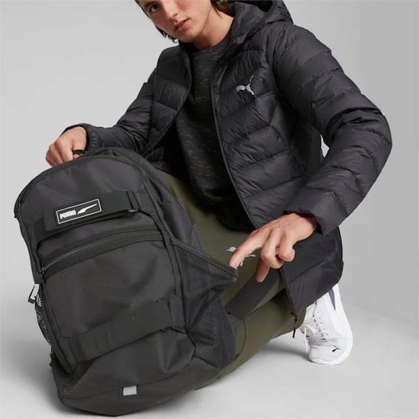 Deck Unisex Backpack, Puma Black, extralarge-AUS