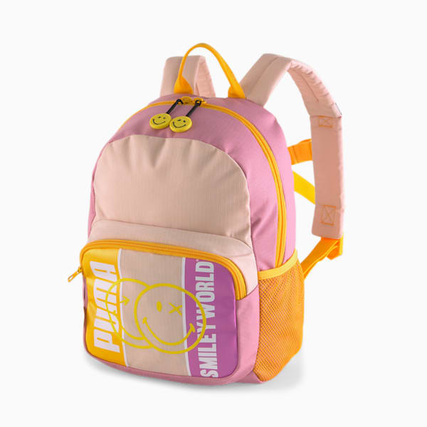 PUMA x SMILEYWORLD Kids' Backpack, Rose Quartz, extralarge