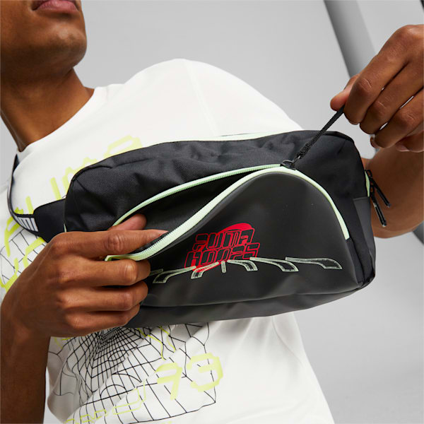Basketball Waist Bag, PUMA Black, extralarge