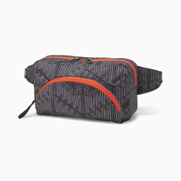 Basketball Waist Bag, PUMA Black-AOP, extralarge-GBR