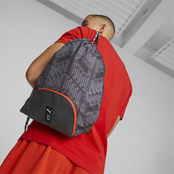 Basketball Gym Sack, PUMA Black-AOP, extralarge-GBR