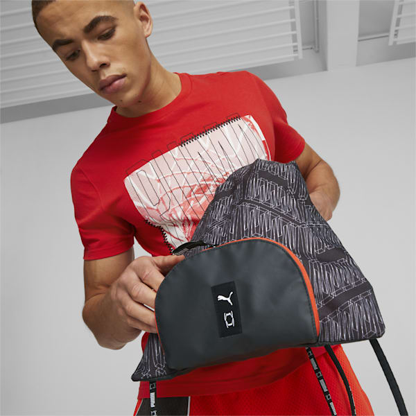 Basketball Gym Sack, PUMA Black-AOP, extralarge-IND