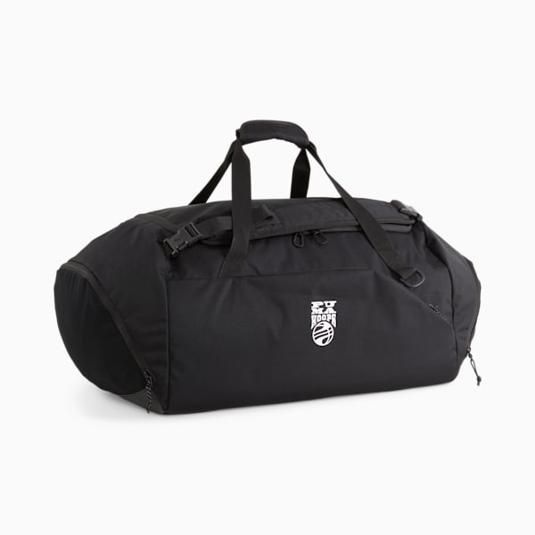 Basketball Pro Duffel Bag, PUMA Black-PUMA White, extralarge