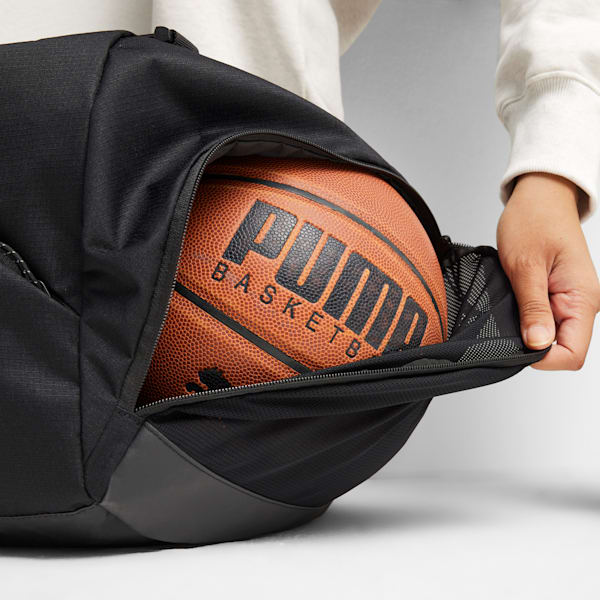 Basketball Pro Duffel Bag, PUMA Black-PUMA White, extralarge