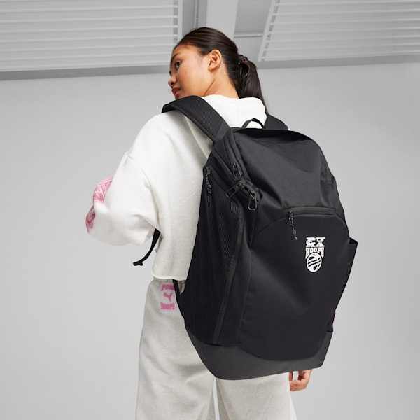 Mochila Basketball Pro, PUMA Black-PUMA White, extralarge