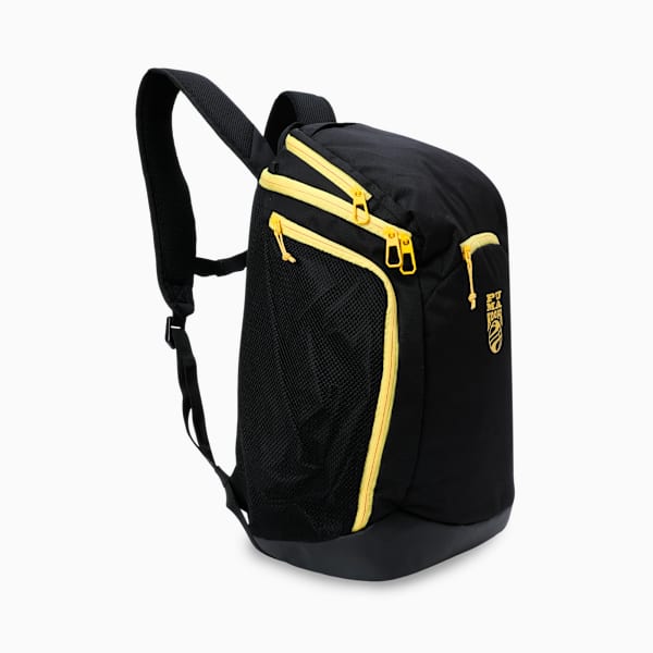 Basketball Pro Backpack, PUMA Black-Sunny Yellow, extralarge-IND