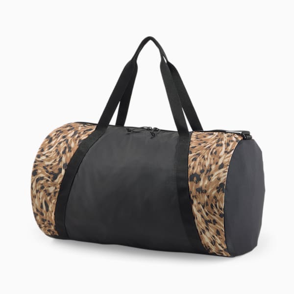 Essentials Story Pack Training Barrel Bag, Puma Black-safari glam, extralarge-IND