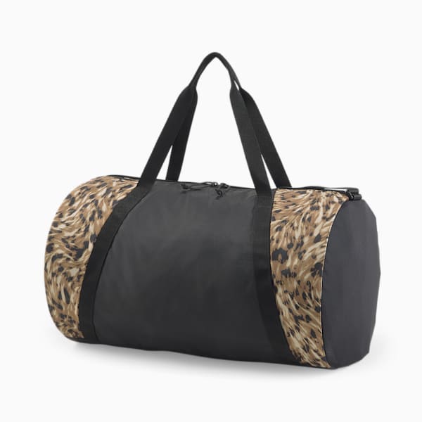 Maleta barrel bag de entrenamiento Essentials Story Pack, Puma Black-safari glam, extralarge
