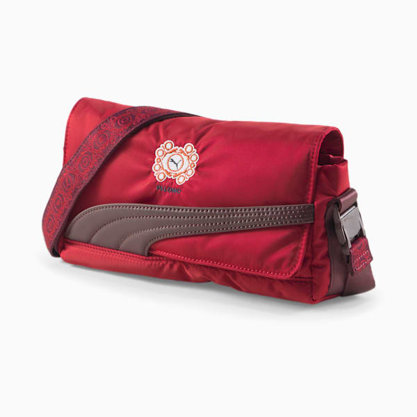 PUMA x PALOMO Cross Body Clutch Bag, Intense Red-Fudge, extralarge