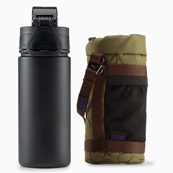 PUMA x PERKS AND MINI Bottle Bag Set, Burnt Olive-Prism Violet, extralarge