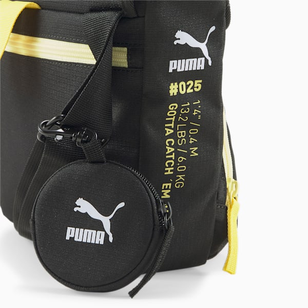 PUMA x POKÉMON Unisex Messenger Bag, Puma Black-Pale Lemon, extralarge-IND