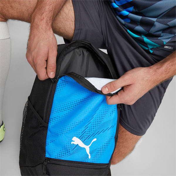 individualRISE Football Backpack, Electric Blue Lemonade-Puma Black, extralarge-IND