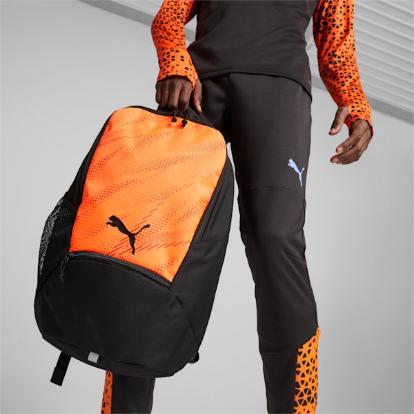 individualRISE Soccer Backpack, Ultra Orange-PUMA Black, extralarge