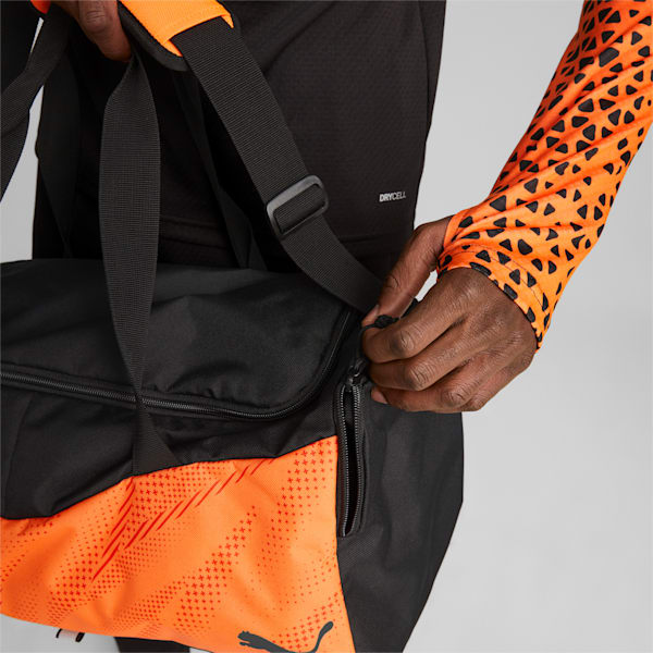 individualRise Small Duffel Bag, Ultra Orange-PUMA Black, extralarge