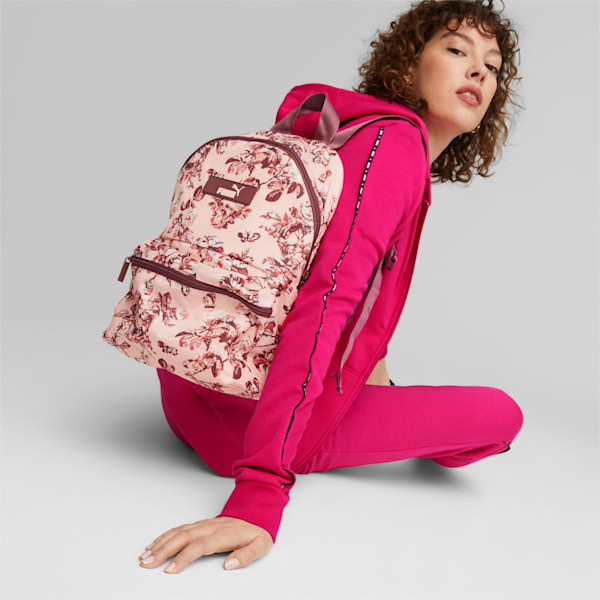 Core Pop Women's Backpack, Rose Dust-floral AOP, extralarge-IND