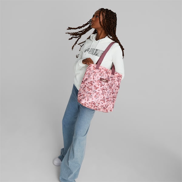 Core Pop Shopper Bag, Rose Dust-floral AOP, extralarge-IND