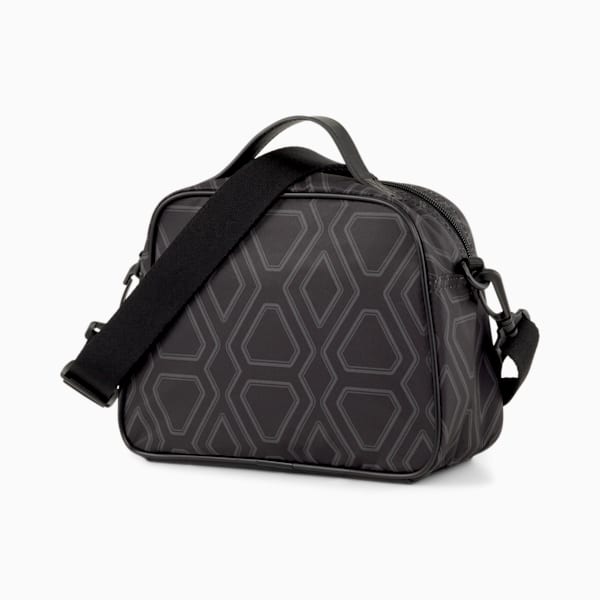 Bolso bandolera cuadrado Classics Archive, PUMA Black-AOP, extralarge