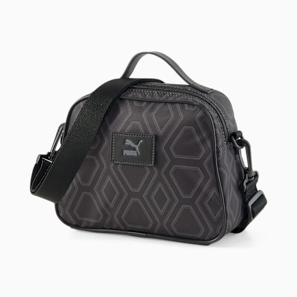 Classics Archive Boxy Cross Body Bag, PUMA Black-AOP, extralarge-IND