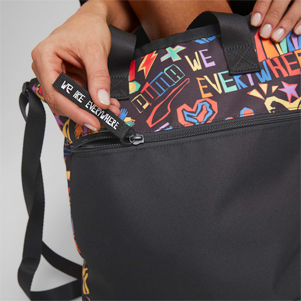 Downtown Pride We Are Everywhere Tote Bag, PUMA Black, extralarge