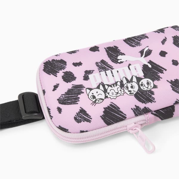 PU MATE Kid's Printed Portable Pouch, Pearl Pink, extralarge-IND