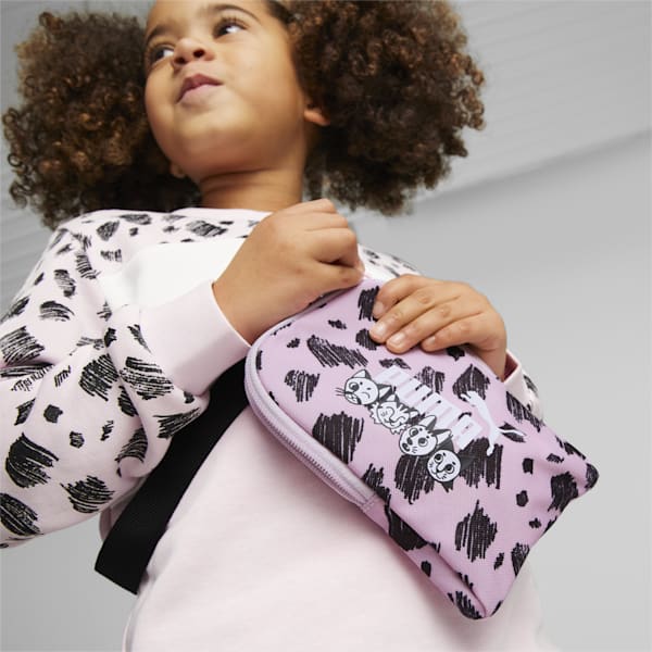 PU MATE Kid's Printed Portable Pouch, Pearl Pink, extralarge-IND