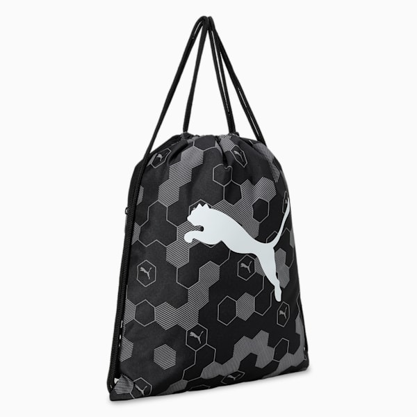 Beta Gym Sack, PUMA Black-Logo Hexagon AOP, extralarge-IND
