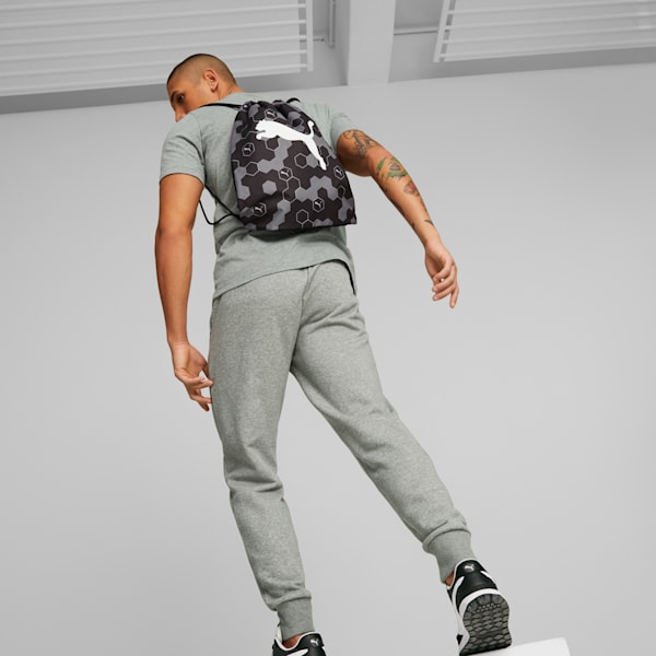 Beta Gym Sack, PUMA Black-Logo Hexagon AOP, extralarge-IND