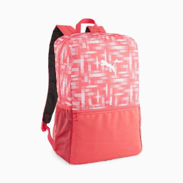 Beta Unisex Backpack, Electric Blush-Logo Pixel AOP, extralarge-IND
