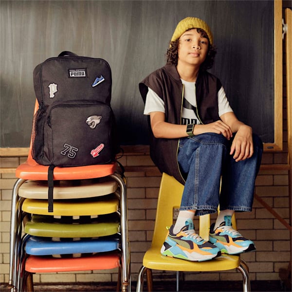 Patch Unisex Backpack, PUMA Black, extralarge-IND