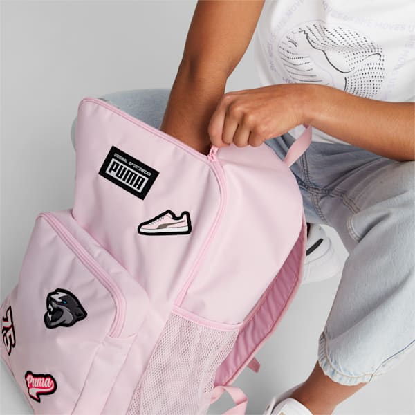 Patch Backpack, Pearl Pink, extralarge