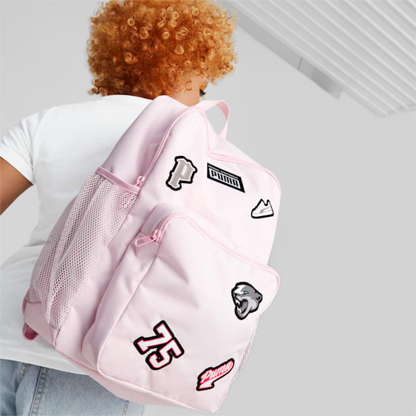 Patch Unisex Backpack, Pearl Pink, extralarge-IND