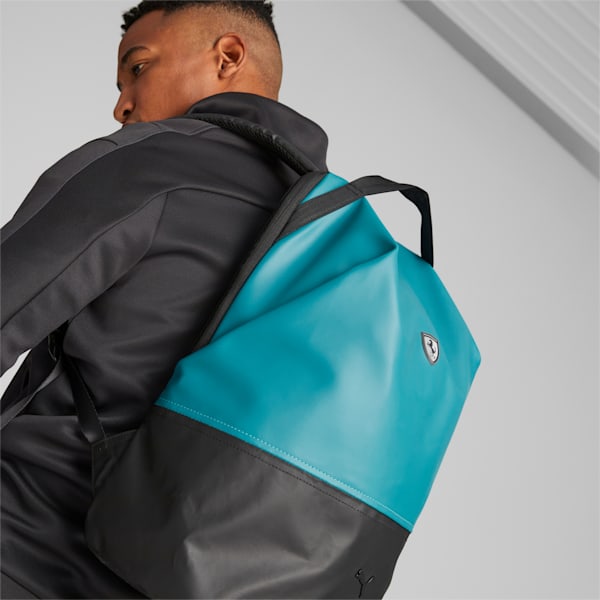 Scuderia Ferrari SPTWR Style Backpack, Green Lagoon-PUMA Black, extralarge-IND