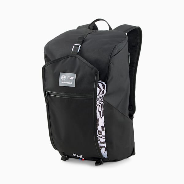 BMW M Motorsport Statement Backpack, PUMA Black-AOP, extralarge