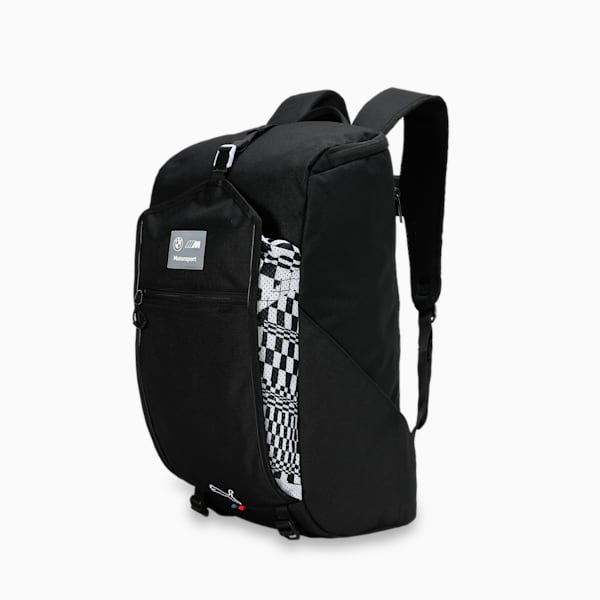 BMW M Motorsport Statement Backpack, PUMA Black-AOP, extralarge-IND
