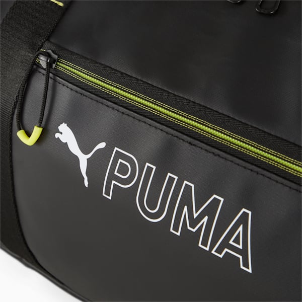 PUMA Fit Duffel Bag, Puma Black-Yellow Burst, extralarge
