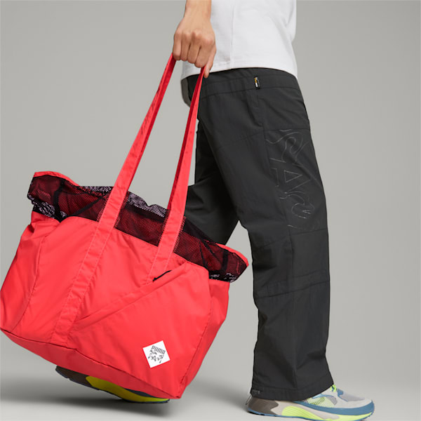 PUMA x P.A.M. Unisex Packable Shopper Bag, Hibiscus