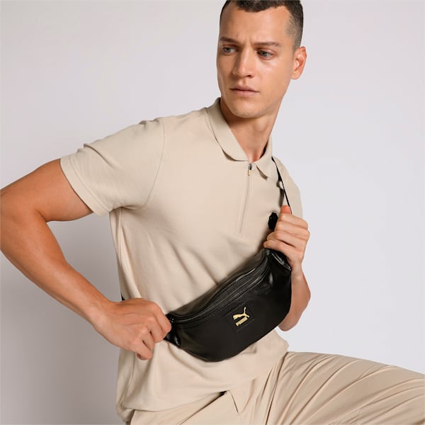 Classics LV8 PU Unisex Waist Bag, PUMA Black, extralarge-IND