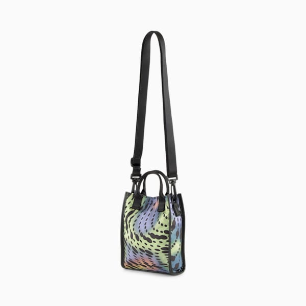 Logo Print Mini Tote Bag with Detachable Strap