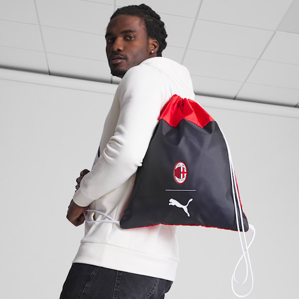 A.C. Milan Fan Gym Sack, PUMA Black-For All Time Red, extralarge