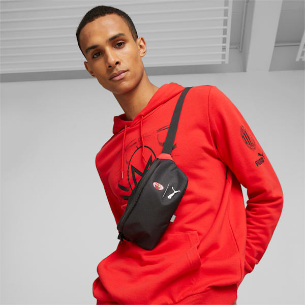A.C. Milan Fan Waist Bag, PUMA Black-For All Time Red, extralarge-GBR