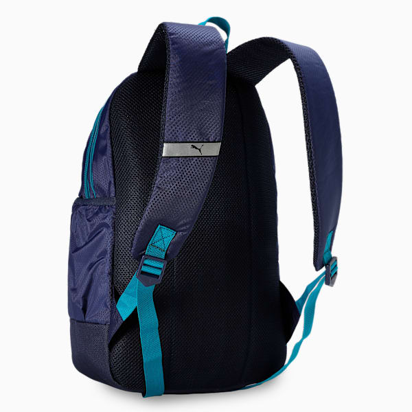 Colorblock School Backpack, Blazing Blue-Deep Aqua, extralarge-IND